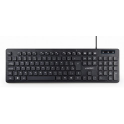 Gembird KB-MCH-04-RU Slimline keyboard with -chocolate- type keys, 104 pcs, USB